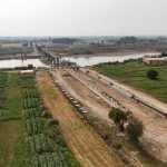 ببینید | تداوم عملیات اجرایی احداث پل عنافچه بر روی رودخانه کارون در خوزستان