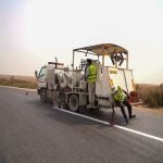 ویدیو| خط کشی محور بستان _ عبدالخان در استان خوزستان