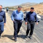 بازدید رئیس سازمان راهداری از پروژه بهسازی و آسفالت محور ایذه_ دزپارت در خوزستان 