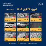 اینفوگرافیک / امروز ۲۴ آبان قیمت ها چقدر است؟